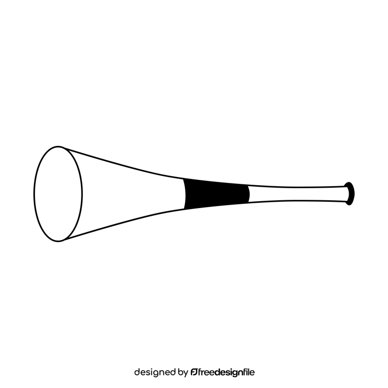Vuvuzela black and white clipart