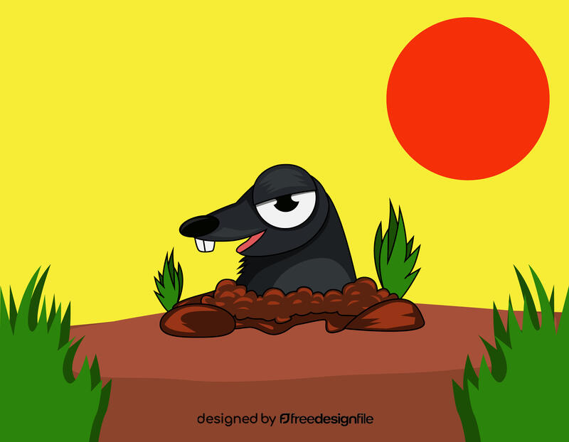 Cute Mole vector