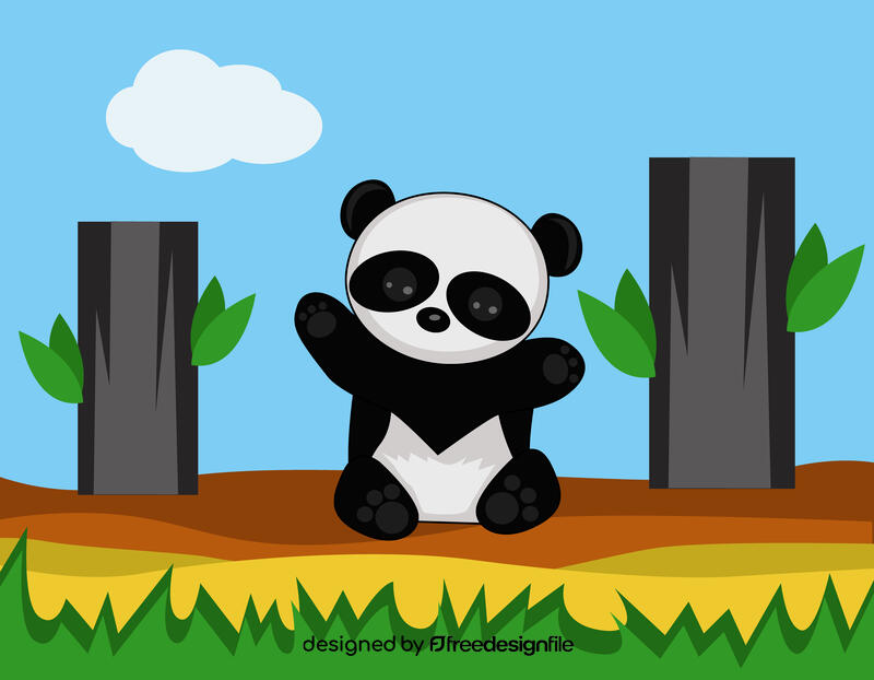 Cute Panda vector