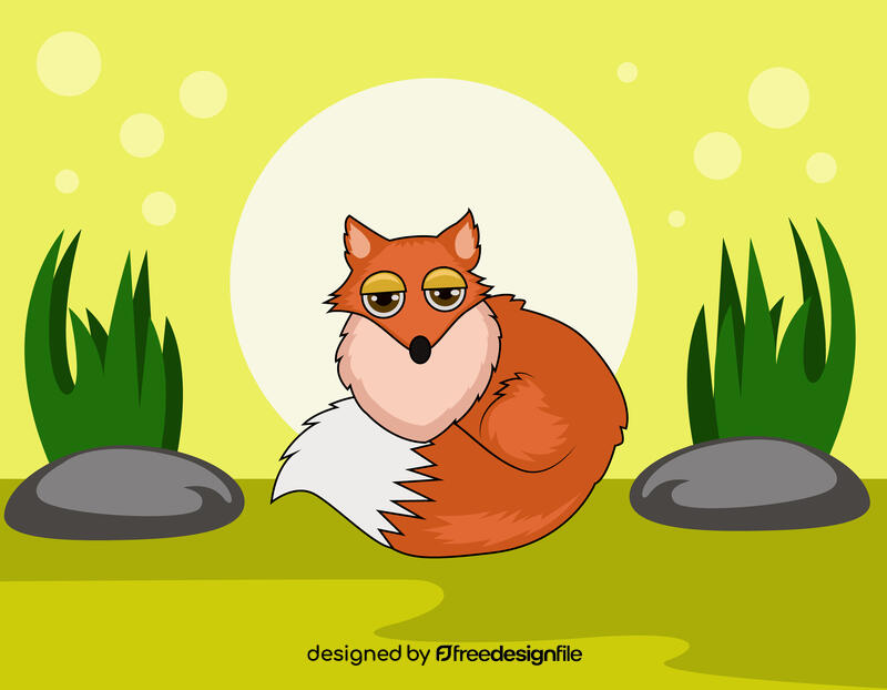 Cute Fox vector