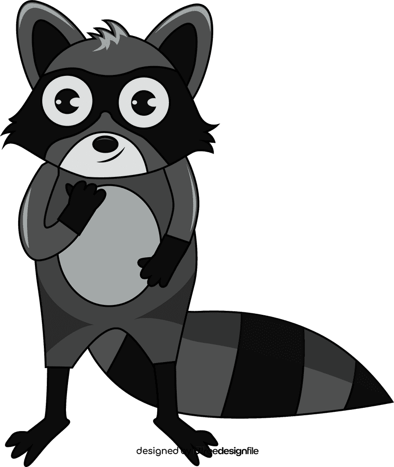 Cute Raccoon clipart