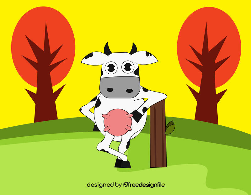 Cute Cow vector