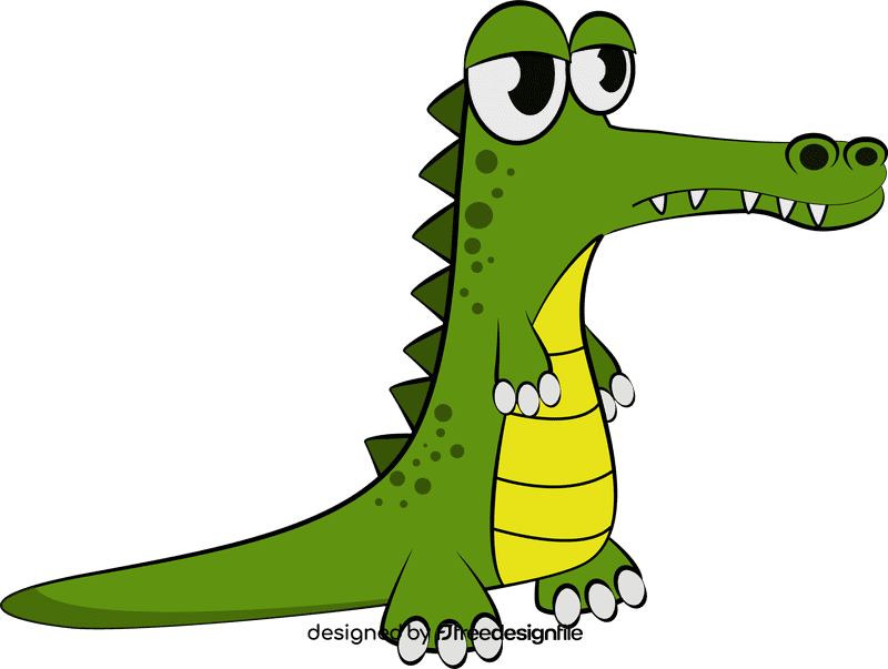 Funny Crocodile clipart