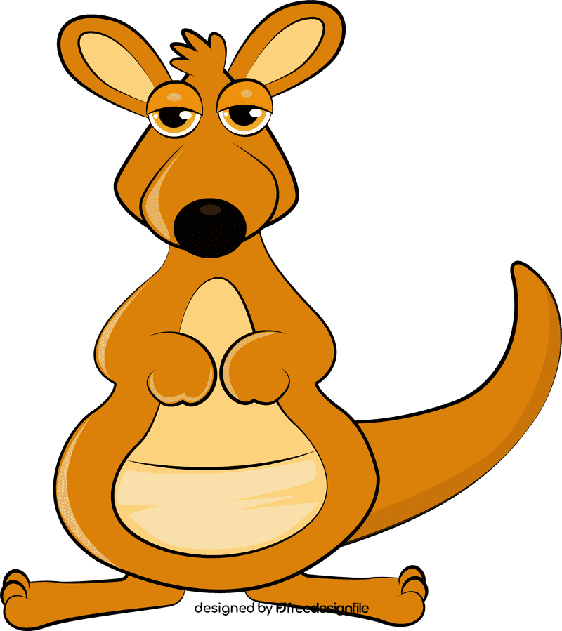 Cute Kangaroo clipart