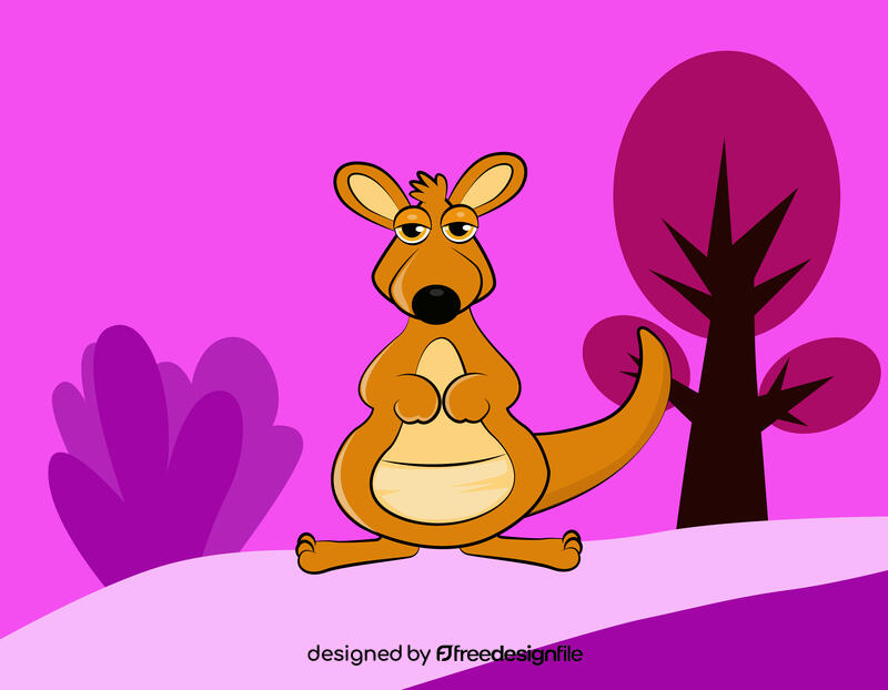 Cute Kangaroo vector