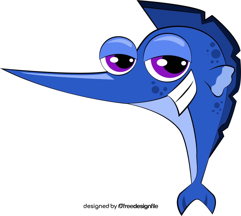 Cute Swordfish clipart