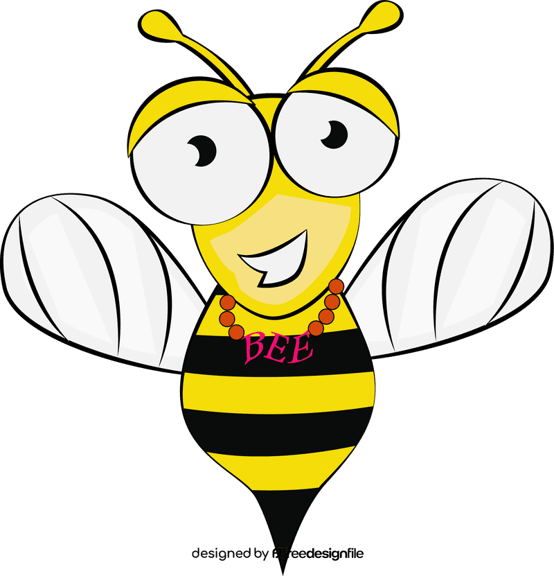 Funny Bee clipart