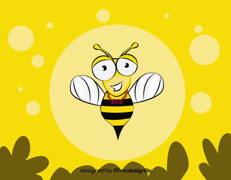 Funny Bee vector