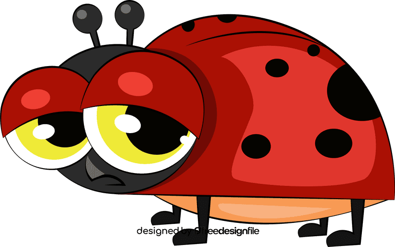 Cute Red Bug clipart