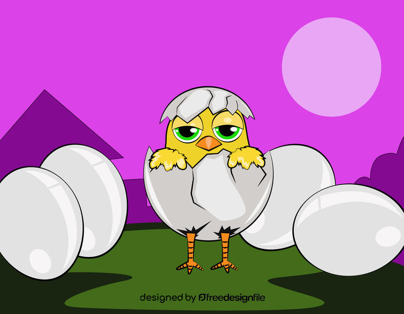 Cute Chick vector