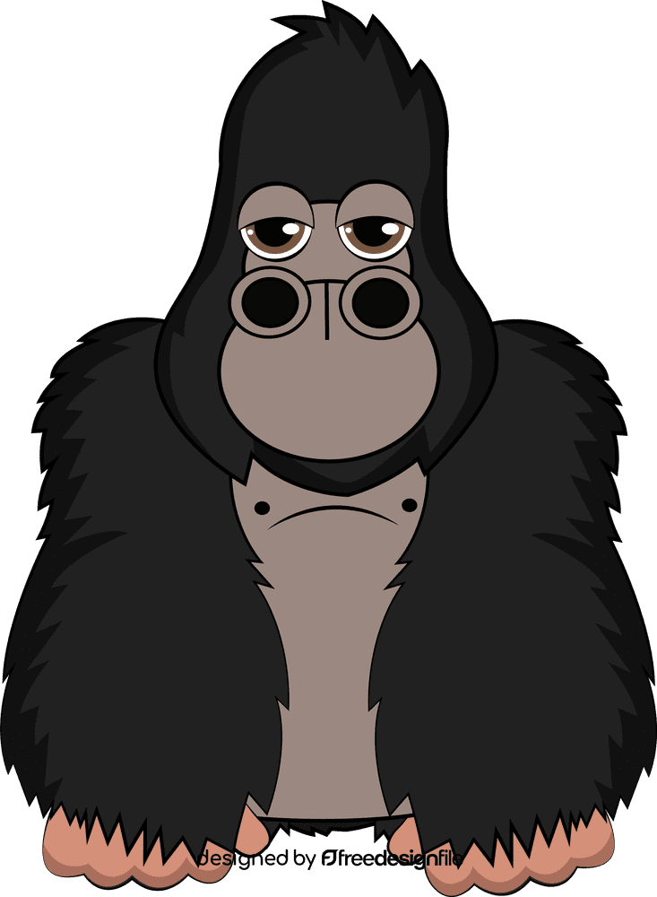 Cute Gorilla clipart