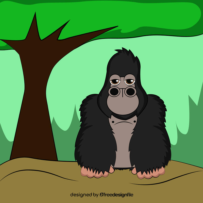 Cute Gorilla vector