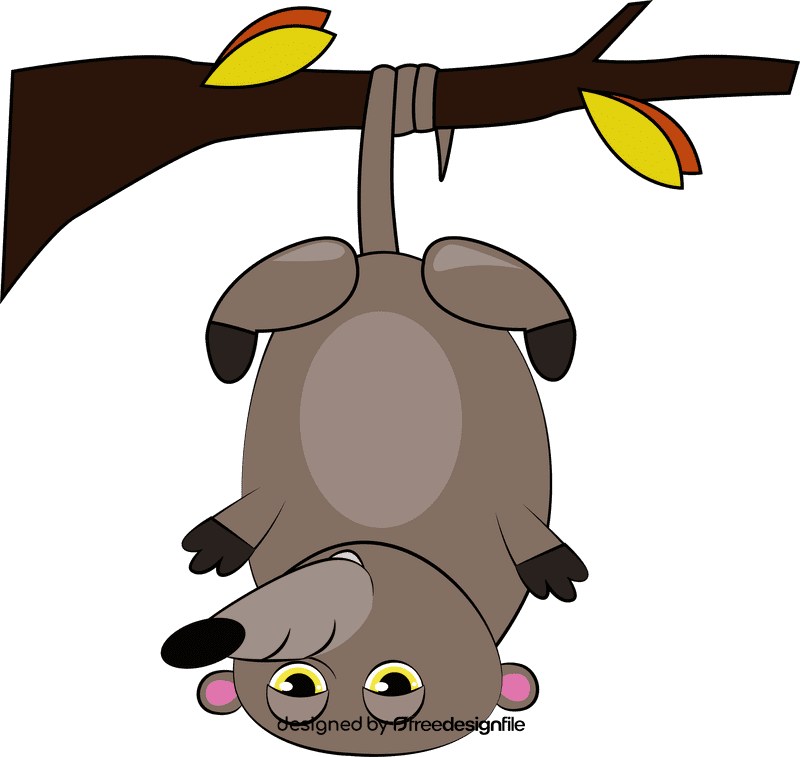 Cute Possum clipart