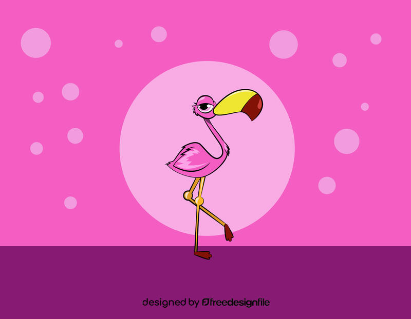 Cute Flamingo vector