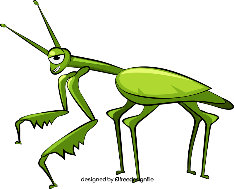 Cute Mantis clipart