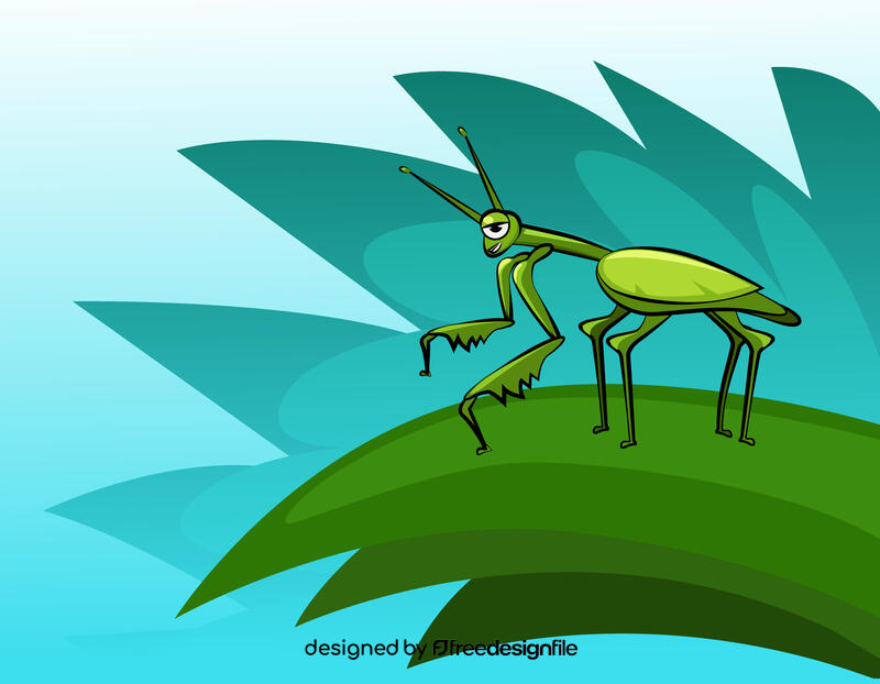 Cute Mantis vector