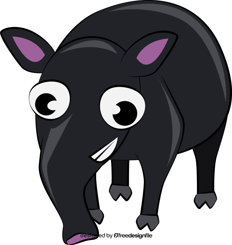 Cute Tapir clipart