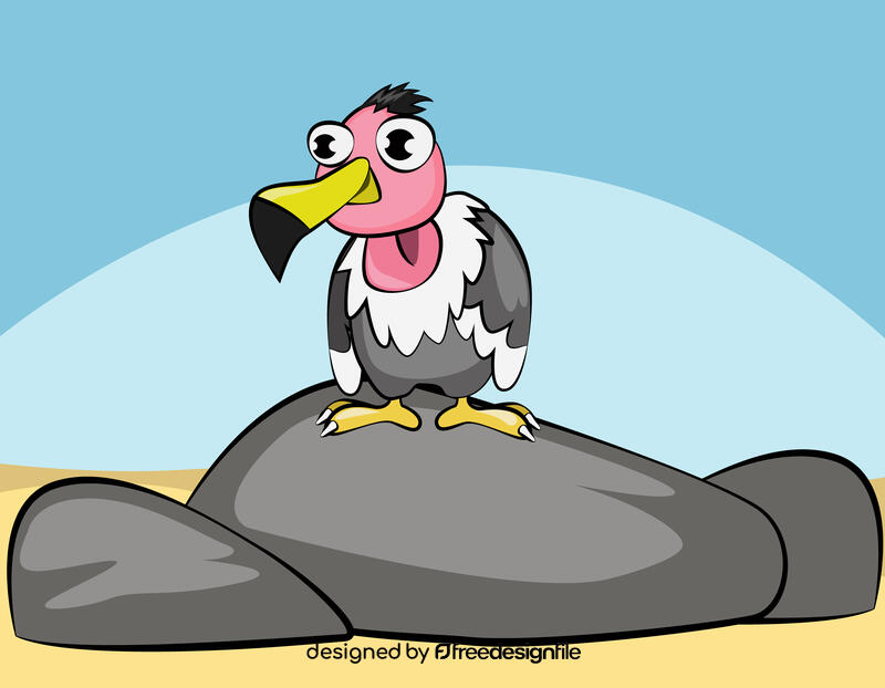 Cute Vulture vector