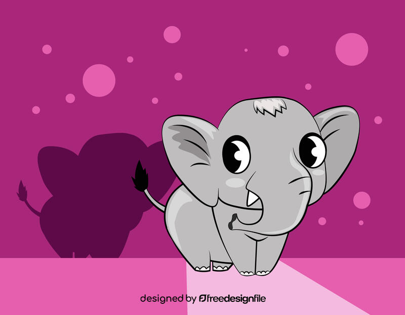 Funny Elephant vector