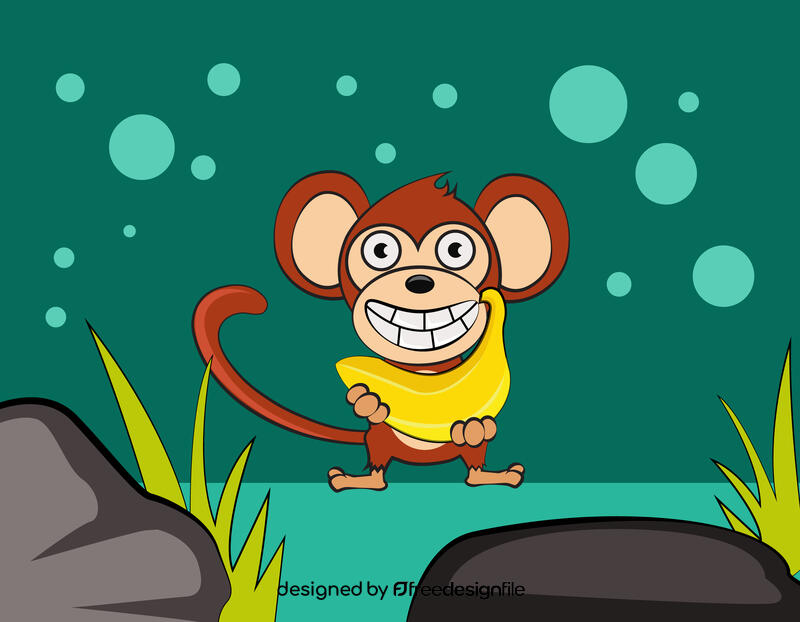 Funny Monkey vector