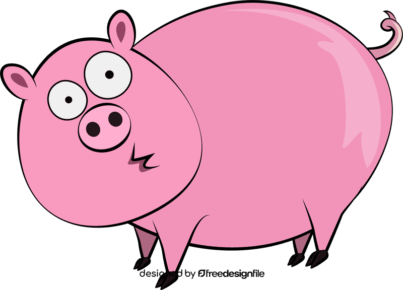 Funny Pig clipart