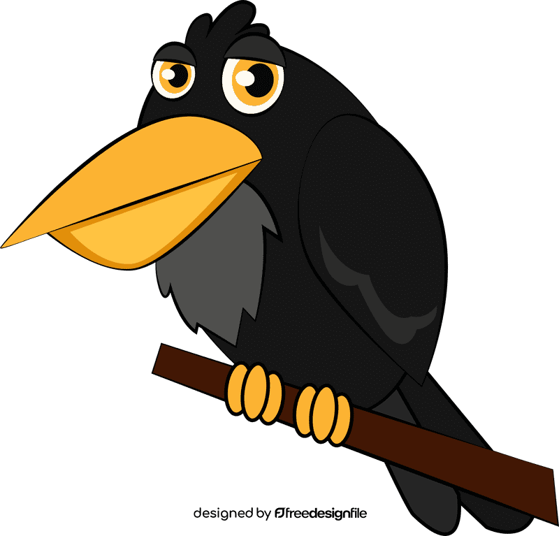 Funny Raven clipart