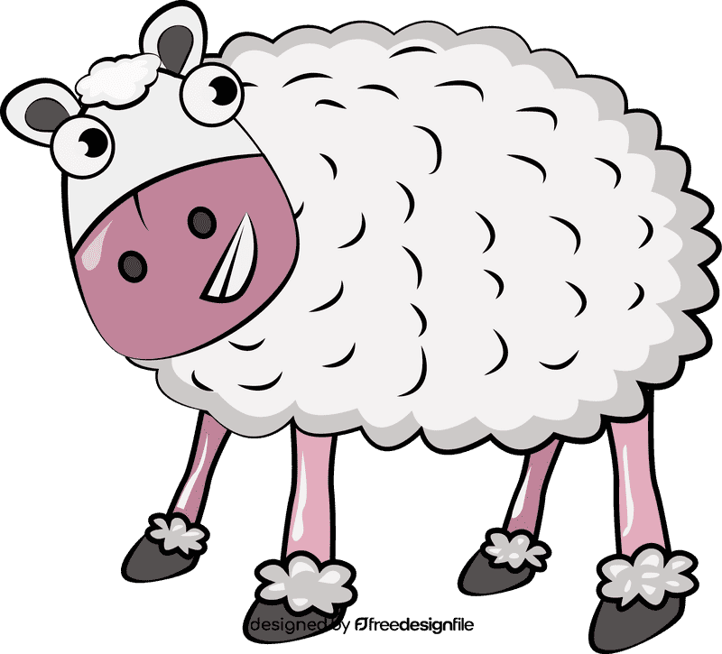 Funny Sheep clipart