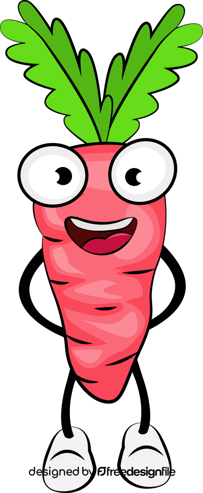 Funny Carrot clipart