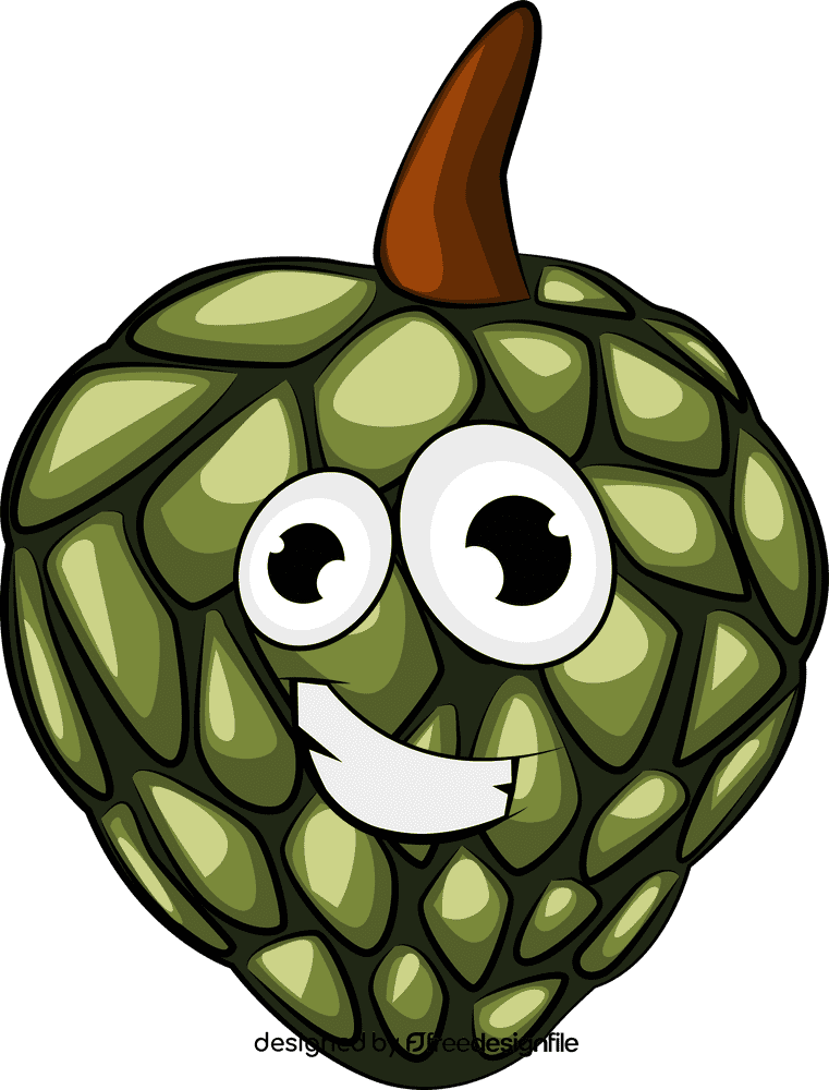 Funny Custard Apple clipart