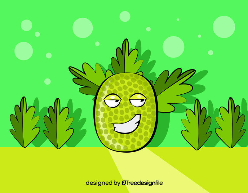 Funny Breadfruit vector