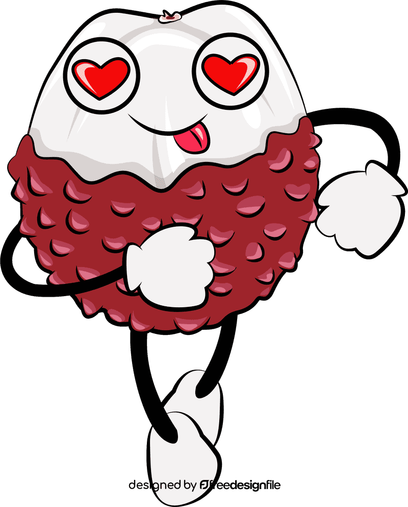 Funny Lychee clipart