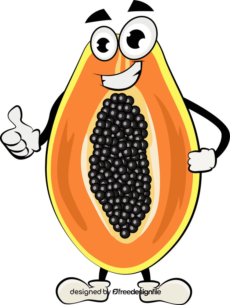 Funny Papaya clipart