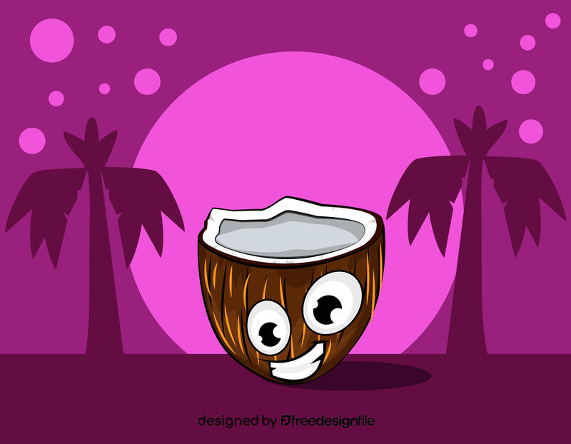 Funny Coconut vector