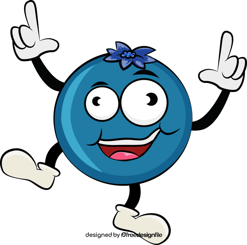 Funny Blueberry clipart