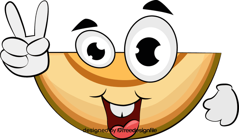 Funny Cantaloupe clipart