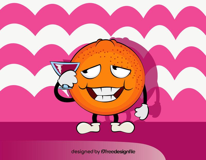 Funny Orange vector