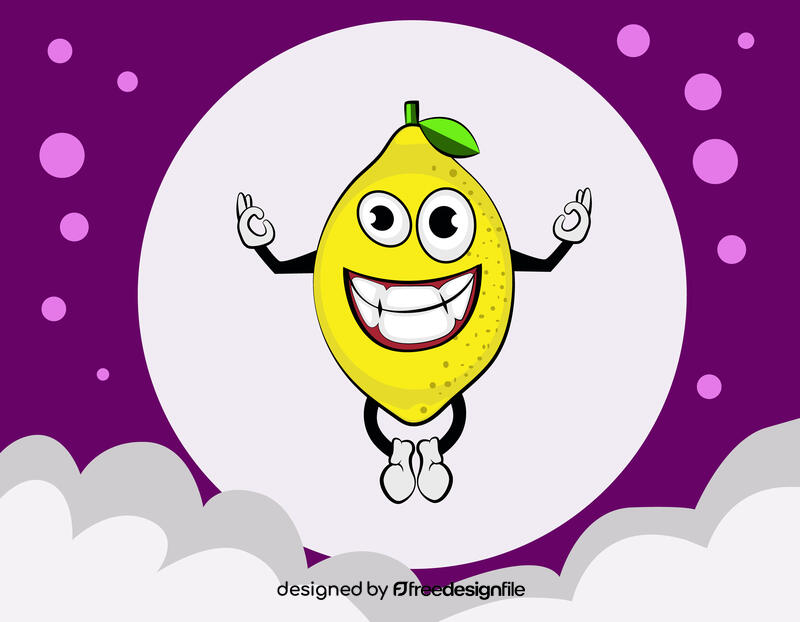 Funny Lemon vector