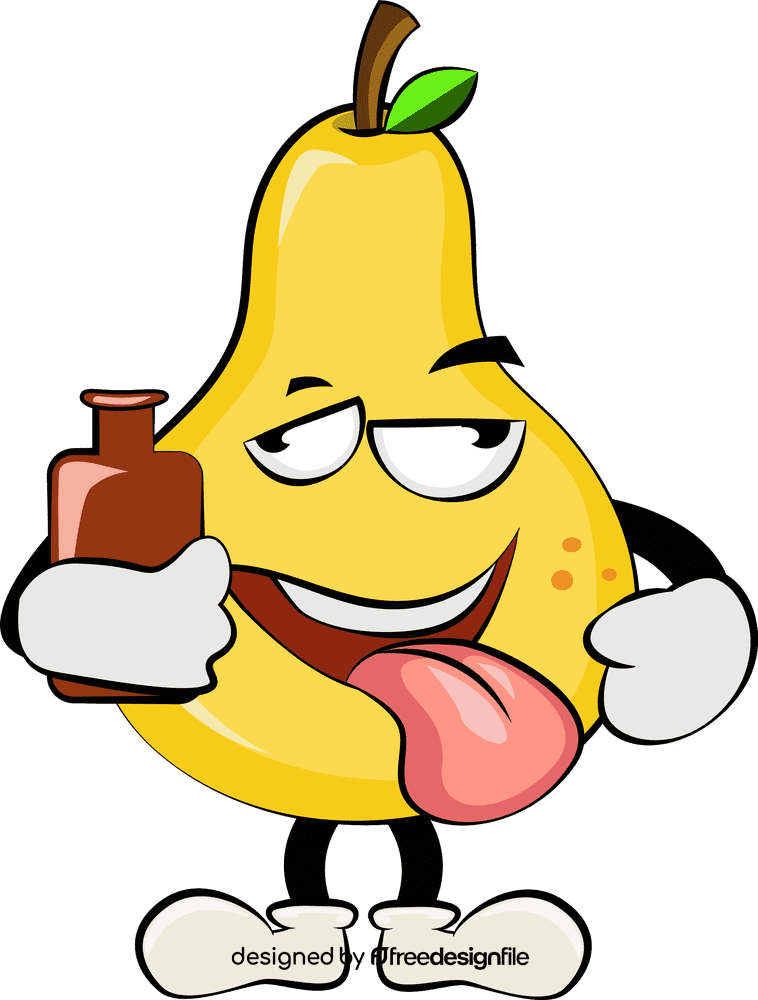 Funny Pear clipart