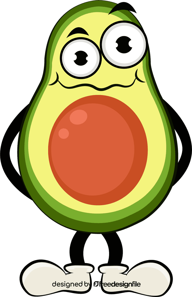 Funny Avocado clipart