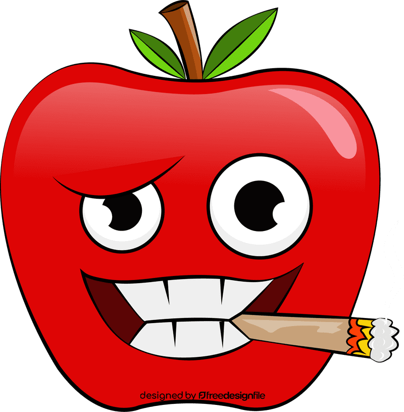 Funny Apple clipart