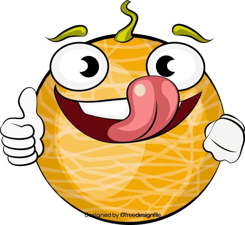 Funny Honeydew Melon clipart