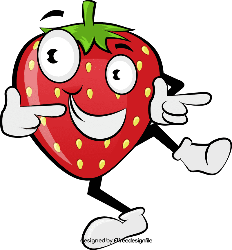 Funny Strawberry clipart