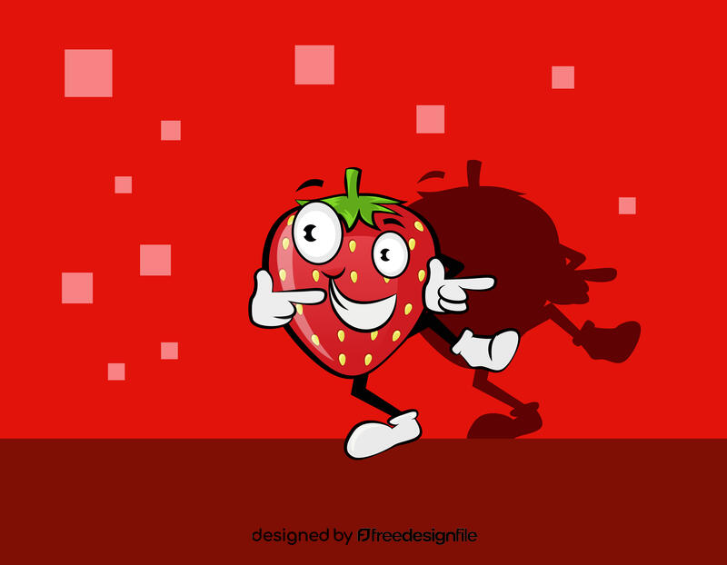 Funny Strawberry vector