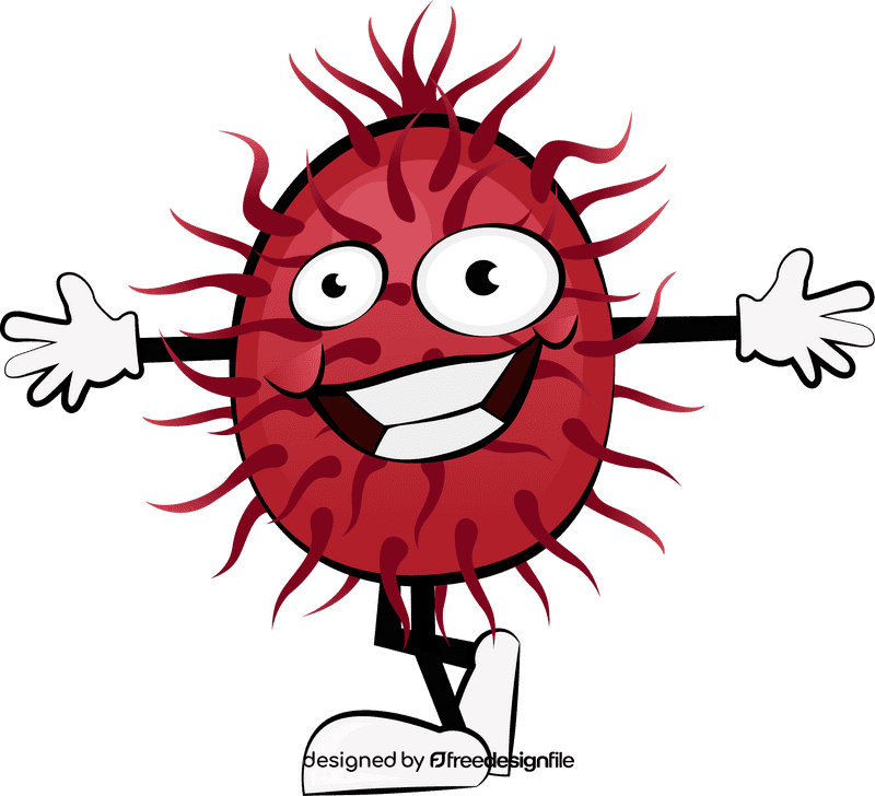 Funny Rambutan clipart