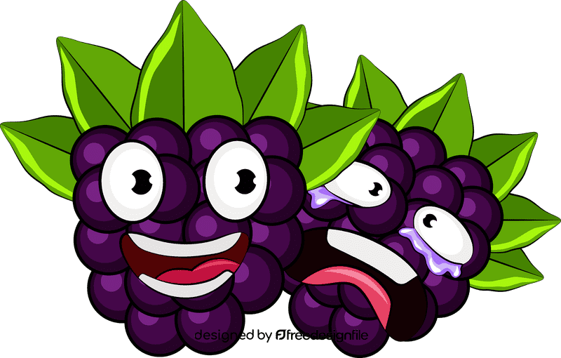 Funny Boysenberries clipart