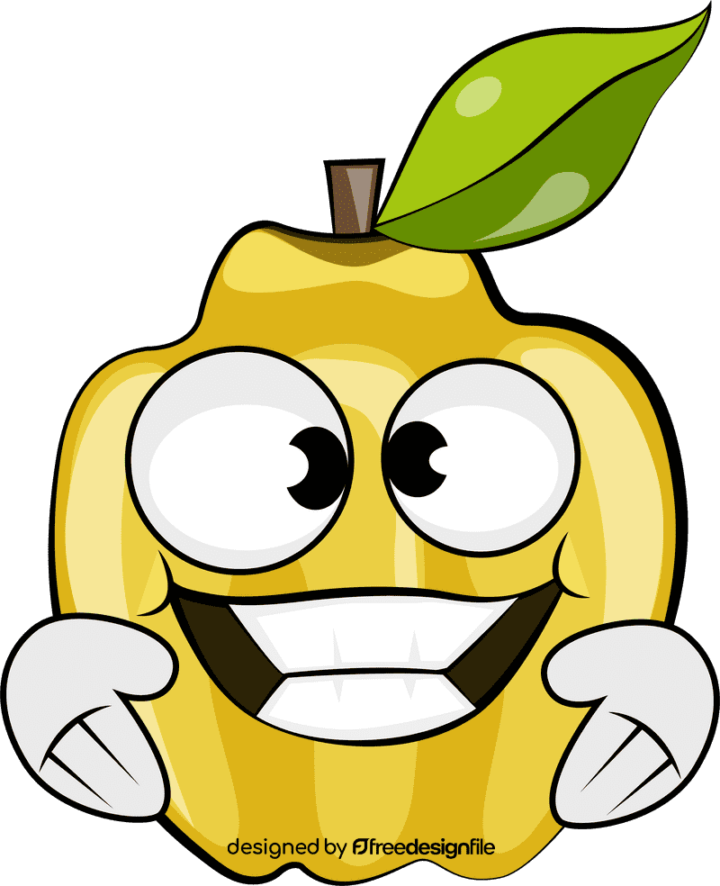 Funny Quince clipart