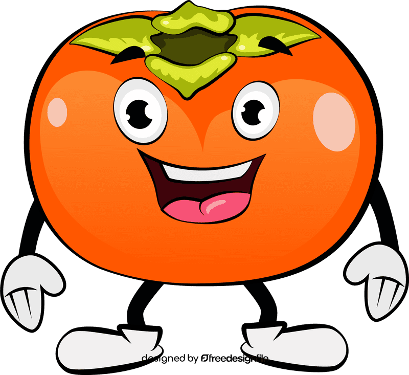 Funny Persimmon clipart