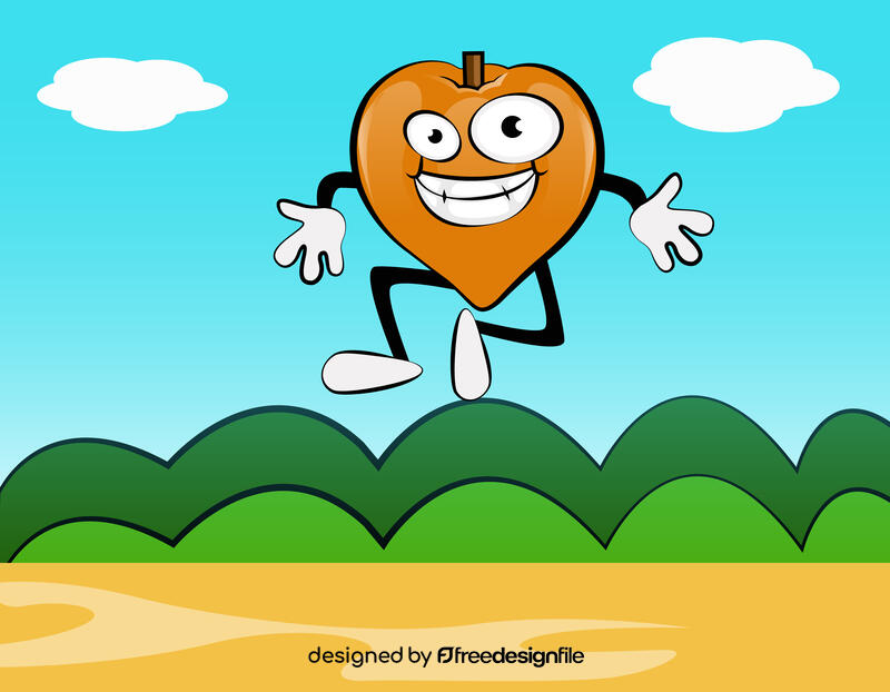 Funny Eggfruit vector