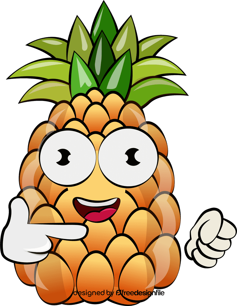 Funny Pineapple clipart