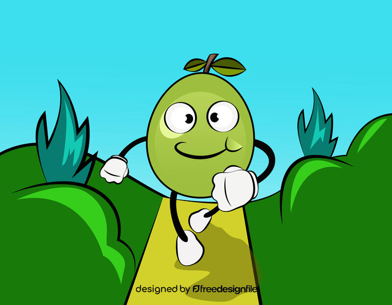 Funny Olive vector